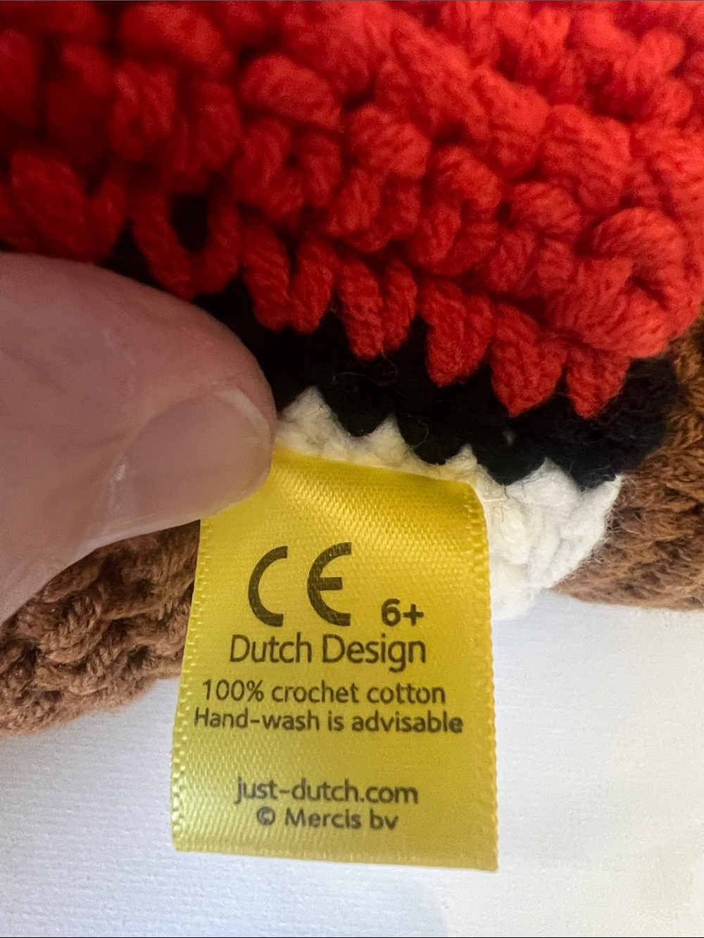 Just Dutch- Melanie & Her Mondrian Dress Crocheted Bunny - Picture 5 of 10
